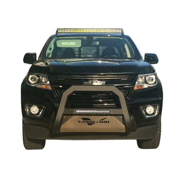 VGUBG-1887-1171BK-LED Optimus Series LED Bull Bar with Black Skid Plate