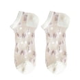 thumbnail image 2 of YAOBAMM Invisible Socks Women Shoes 1 Pair Invisible All Match Elastic Breathable Short Weaving Sole Cool Polyester Transparent Design, 2 of 7