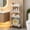 White, variant on Multi Layer Rolling Storage Rack Organizer Cart Utility Shelf With Wheels, Large Capacity Durable Easy Move Multi Storage Design, For Kitchen Bathroom Living Room Bedroom Organization