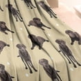 thumbnail image 3 of Cute Labrador Blanket,Comfortable Soft Flannel Throw Blanket,All Season,Warm Lightweight Blankets for Sofa Bed Couch Living Room Chair,30"x40", 3 of 4