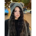 thumbnail image 6 of SikaFu Y2K Bear Ears Beanie Crochet Hat for Women,Kawaii Warm Knitted Slouchy Winter Hat Alt Accessories, 6 of 7