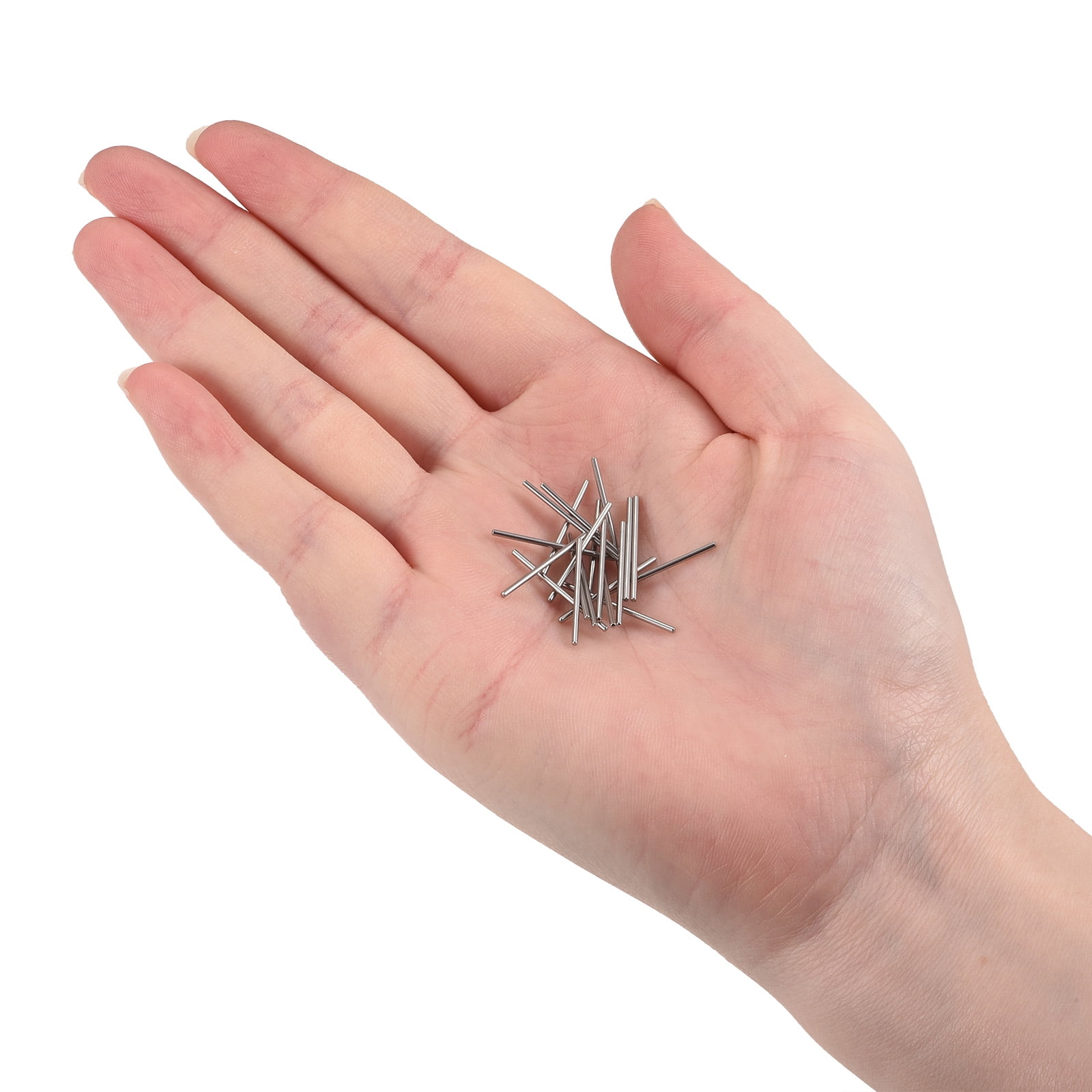 Unique Bargains Dowel Pins 304 Stainless Steel Round Head Flat Chamfered End 1.0x20mm