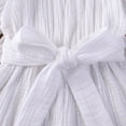 thumbnail image 3 of EYIIYE Toddler Girls Off Shoulder Playsuit Flared Sleeves Wide Leg Jumpsuit, 3 of 8