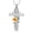 Gold-Red, variant on Cross Necklace for Women Sunflower Cross Necklace Crystal Dainty Sunshine Pendant for Women Mom Sunflower Gifts for Women