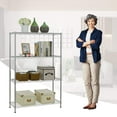 thumbnail image 5 of BestOffice 4 Shelf Wire Shelving Metal Large Storage Shelves Heavy Adjustable Utility Commercial Grade Steel Layer Shelf, 5 of 7