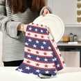 thumbnail image 5 of GZHJMY Patriotic Star Kitchen Dish Towel Set of 6, Super Absorbent Soft Drying Cloth Tea Bar Towels, 28"x 18", 5 of 6