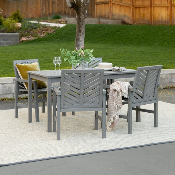 Manor Park Outdoor Patio Dining Set, 5 Piece, Multiple Colors and