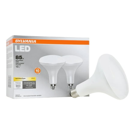 Sylvania BR40 Dimmable LED Light Bulbs, 13W (85W Equivalent), Soft White,