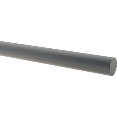 

Made in USA 5 Long 1-1/4 Diam PVC Plastic Rod Gray