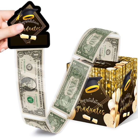 BPPEG Graduation Gifts for Women Men,Funny Graduation Gifts for College,Surprise Money Box for Cash Gift Pull,Graduation Money Holder for Cash with Pull Out Card Diy Set,with Plastic Bags