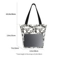 thumbnail image 3 of KLL Tote Bag for Women Beach Print Shopping Grocery Reusable Bags for Office School Shopping Travel, 3 of 6