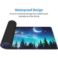 thumbnail image 4 of Galaxy XL Large Gaming Mouse Pad, Full Desk Mousepad with Milky Way and Moon in Night Forest, Extended Big Computer Mat for Desk, Non Slip Long Deskpad for Men Office (Blue, 31.5*11.8 in), 4 of 6