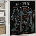 thumbnail image 6 of Orinice Bear Words Surreal Bathroom Decor Set with Hooks, Luxurious Graphic Print Polyester Fabric Fashion Curtain Decoration for Home Bathtubs, Colorful Waterproof Shower Curtain 36x72, 6 of 7