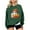 Halloween Sweatshirt-Army Green, variant on Spooky Season Sweatshirts Halloween Women 2025 Cute Ghost Pumpkin Pullover Tops Long Sleeve Crewneck Sweatshirt Embroidered Graphic Loose Funny Shirts Fall Winter Family Festival OutfitsXdegoge