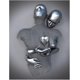 thumbnail image 5 of Art Modern Poster Set of 3 - 3D Metal Figure Statue Art Love Heart Kiss Pictures Wall Art Decoration - Without Frame - Wall Decoration Wall Living Roo, 5 of 5