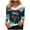 #Mint Green, variant on WXLWZYWL Christmas Blouse Womens Fashion V-Neck Printed Casual Long Sleeve Tops Winter