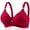 Wine, variant on Amidoa Beige Bras for Women No Underwire Push-up Full-Figure Lace Large Bust Bra Bralettes for Women 36