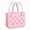 PINK, variant on Waterproof Sandproof Beach Tote Bag – Portable Plastic & Rubber Washable Bag for Women, Perfect for Beach, Pool, Boat, Travel, Sports, Groceries, Outdoor Getaways