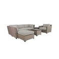 thumbnail image 3 of TK Classics Florence Wicker 8 Piece Patio Conversation Set with End Table and 2 Sets of Cushion Covers, 3 of 12