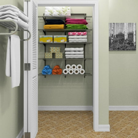 Closetmaid Shelftrack 4 Ft Wire Shelf Kit Walmart Com