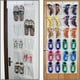 thumbnail image 2 of Organizador colgante de zapatos con 24 bolsillos sobre la puerta con 3 ganchos para despensa de baño, 1 unidad JAMW Sencillez, 2 of 5
