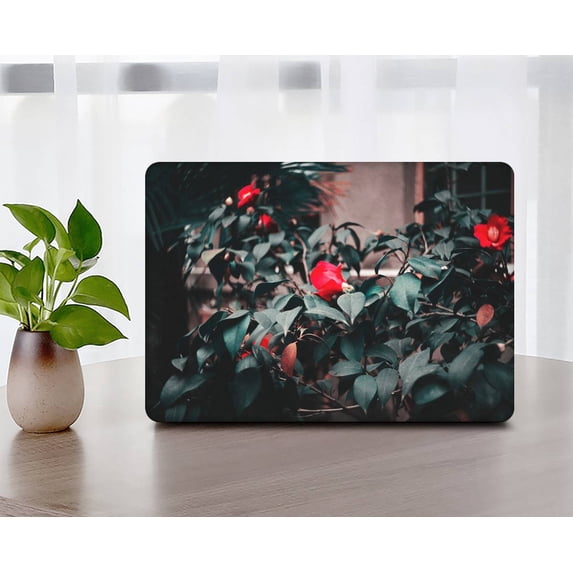 KSK KAISHEK Only for MacBook Air 13 inchs Case 2022/2021/2020/2019/2018 Rel. Model A2337 m1/A2179/A1932, Plastic Hard Shell Case Cover + Black Keyboard Cover, Rose series 0937