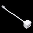 thumbnail image 5 of 2X 6P2C RJ11 Macho A Hembra Dos Formas Telefono Divisor Convertidor Cable, 5 of 5