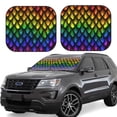 thumbnail image 1 of Fotbe Dragon Scales Juego de 2 Piezas de Parasoles para Parabrisas | Bloqueador Solar para Auto | Accesorios Plegables para Protección Solar Interior-Large, 1 of 6