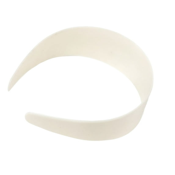 Linyer ABS Resin Women Headband Decorative Hairdressing Cute Replacement Casual Easy Matching Travelling Hair Band Headwear White 48mm