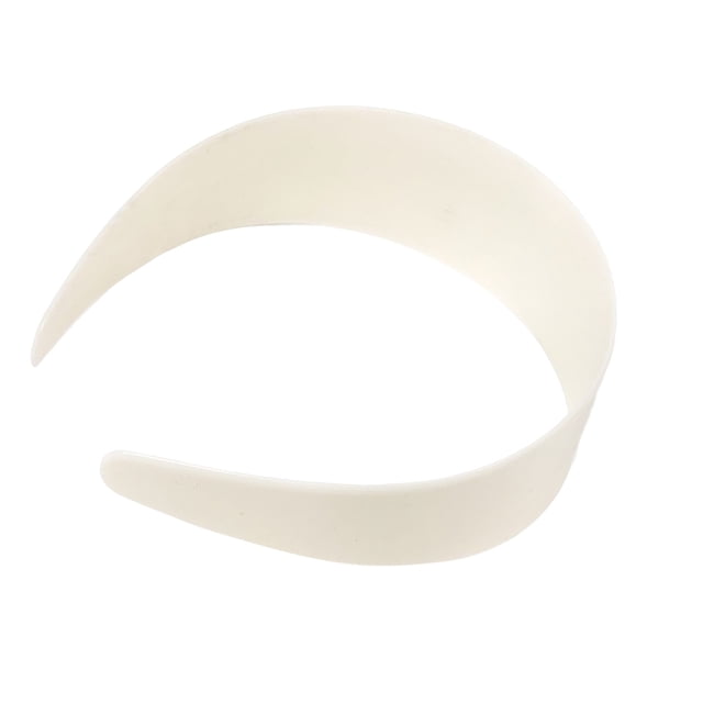 Qarigey Diadema de resina ABS para mujer, Color sólido, informal, estilo Simple, fácil de combinar, banda para el pelo para limpieza facial de viaje, Accesorio para el cabello Blanco 48 mm Qarigey AP015869-02