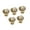 K gold, variant on 5/10Pcs Modern Wardrobe Knob Aluminum Alloy Cabinet Drawer Handle Cupboard Pulls Pumpkin Furniture Decoration Enduring