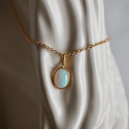14Kt Yellow Gold Natural Gemstone Pendant no Chain Only Pendant, March And April Birthstone Necklace, Valentines Day Special Gold-11