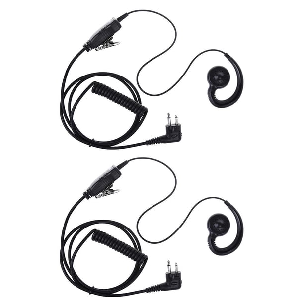 Walkie Talkie Auriculares Auriculares Auriculares 180 Rotación Radio Auricular 2pcs
