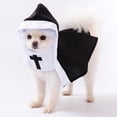 thumbnail image 6 of AuroraX Halloween Nun Pet Costume Dog Costumes Halloween Small Lightweight Dark Hooded Washable Pet Halloween Costumes Black, 6 of 9