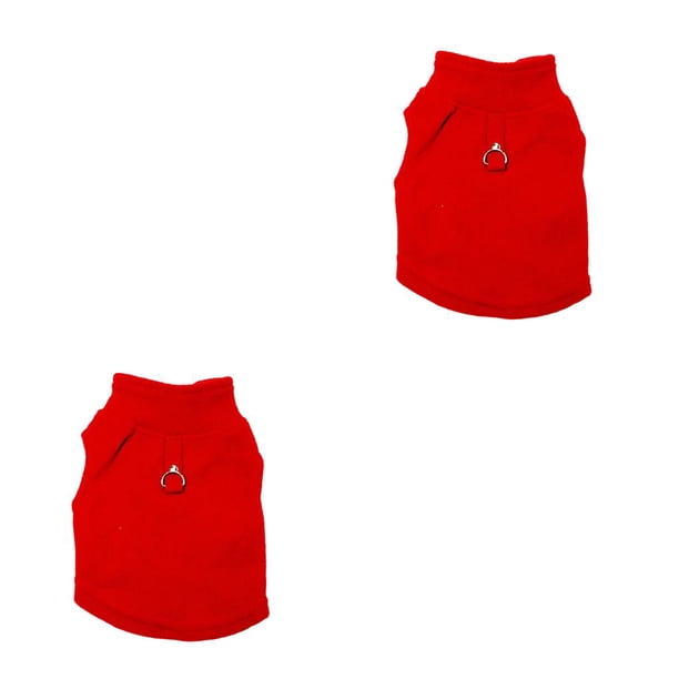 Ropa para perros Methold Chaleco Traje Rojo XS 2piezas