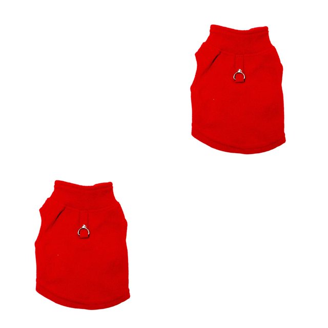 Ropa para perros Methold Chaleco Traje Rojo XS 2piezas