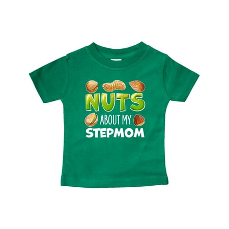 

Inktastic Nuts About My Stepmom Peanut Almond Pistachio Gift Baby Boy or Baby Girl T-Shirt