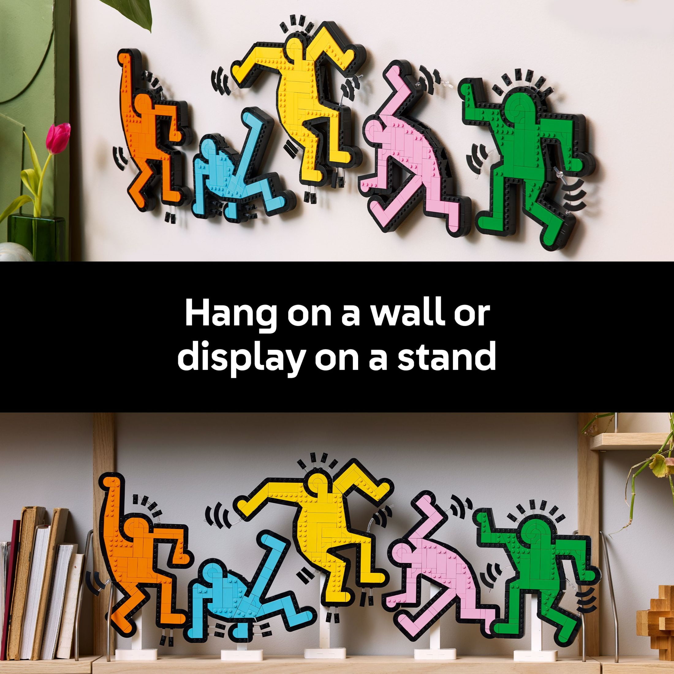 LEGO Art Keith Haring – Dancing Figures - Home Decor Building Set for Adults - Wall Art Decor - Gift Idea for Men, Women and Art Lovers who Enjoy DIY Arts and Crafts - 31216