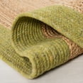 thumbnail image 5 of SAFAVIEH Braided Carina Bordered Reversible Area Rug, Green/Natural, 4' x 6' Oval, 5 of 11