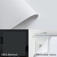 thumbnail image 4 of Yoolax Motorized Sliding Panel Track Blind Blackout Smart Vertical Blinds Electric Window Shade with WiFi Hardwire Power Motor for Patio Glass Door(Blackout Pure White,74"W x 84"H), 4 of 7