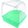 thumbnail image 1 of 26-27 Removable plastic parrot bath plug-in cleaning tub (green) 1 piece, 1 of 5
