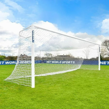 FORZA Alu110 Socketed Soccer Goals - Professional Soccer Goal Posts [24ft x 8ft] - Pair - Premium Aluminum Goal Posts | For Futsal Junior Youth and Full-Size Games