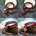 thumbnail image 4 of RSAMD Chinese Style Lucky Wealth Transport Beaded Bracelet Handmade Elastic Bangjo-19, 4 of 9