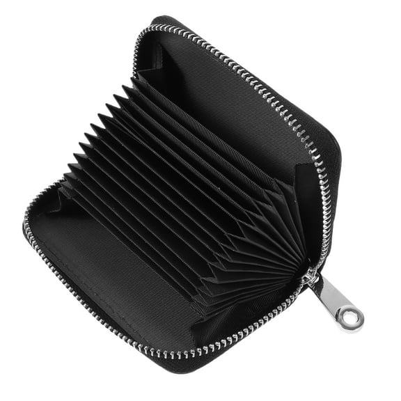 Women’s Zipper Wallet Credit Card Holder Business Card Organizer for Outdoor Shopping