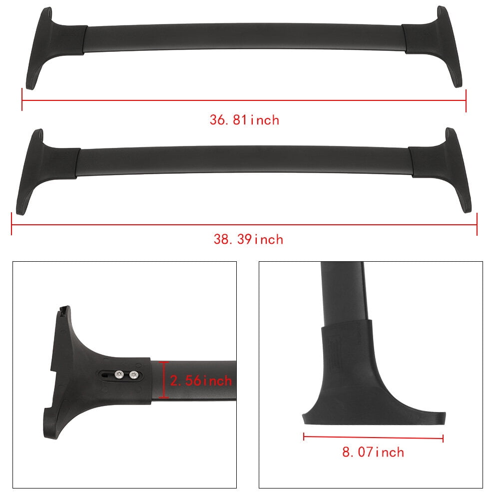 SCITOO Roof Rack Cross Bars 165LBS Aluminum Roof Rack Crossbars For Ford Ecosport 2013-2022 Fits Side Rails Models ONLY