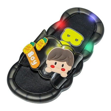 

Toddler Children Slippers Summer Flash Kids Cute Cartoon Indoor Outdoor Home Sandals Child Footwear
