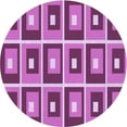 thumbnail image 1 of Ahgly Tapis Rond Lavable en Machine Intérieur Transitionnel Violet Violet, 6 Pieds Rond, 1 of 7