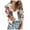 Red, variant on IROINNID Women's Short Zip Up Jacket Round Neckline Print Long Sleeve Ladies Casual Retro Floral Casual Outwear, White