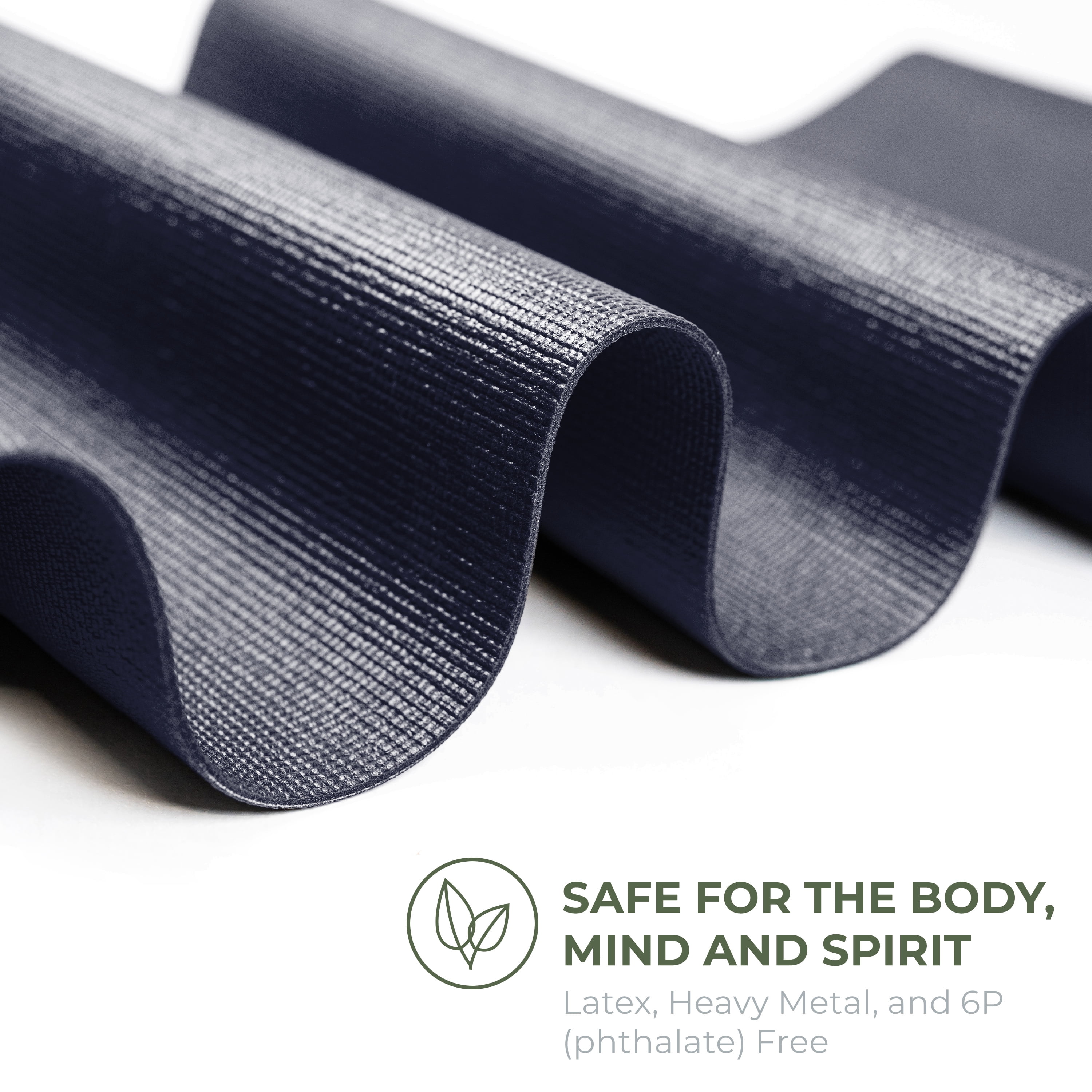 Sunshine Yoga Explore Bulk Yoga Mats, 10-Pack – 68" x 24", 4mm Thick, Non-Slip & Durable – Ideal for Studios, Schools & Gyms, Navy