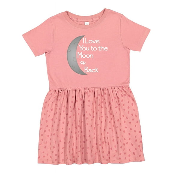 Inktastic I Love You to the Moon & Back. Girls Toddler Dress